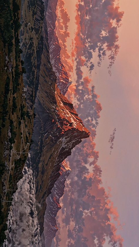 Beautiful Scenery Drawing, Uicideboy Wallpaper, Amoled Wallpapers, Scenic Wallpaper, Dreamy Artwork, Abstract Art Wallpaper, Pretty Landscapes, Cool Wallpapers Art, Fantasy Art Landscapes