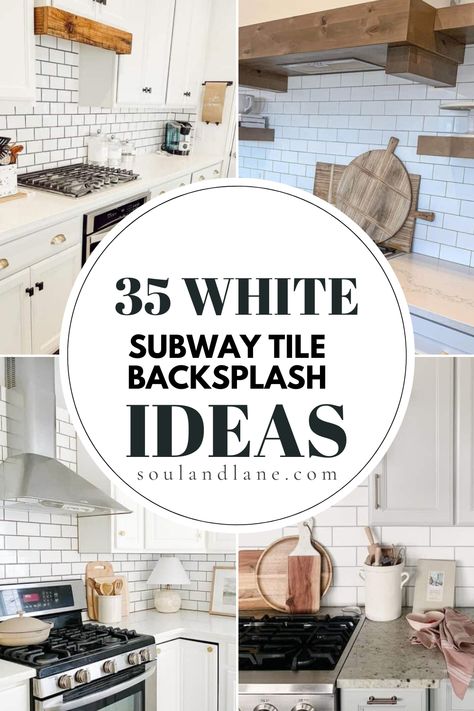 Dive into the timeless appeal of the white subway tile backsplash, a classic choice that has graced kitchens for decades with its simplicity and elegance. This versatile option offers a clean, crisp backdrop that can complement any kitchen style, from the ultra-modern to the cozy traditional. Explore ways to lay subway tiles, such as the classic staggered approach or a more contemporary herringbone pattern, to add visual interest to your space. Discover how to pair white subway tiles with grout White Subway Tile With Accent Above Stove, Different Size Subway Tile Backsplash, Off White Kitchen Cabinets With Subway Tile Backsplash, Shiny White Subway Tile Backsplash, White Subway Tile Kitchen Backsplash Maple Cabinets, Subway Tile Options, How To Install Subway Tile Backsplash, Creative Subway Tile Patterns, Kitchen Subway Tiles Backsplash