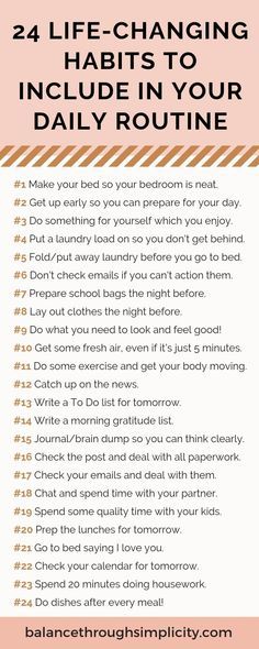 24 Life changing habits to include in your daily schedule Life Changing Habits, Changing Habits, Self Care Activities, Daily Habits, Good Habits, New Energy, Self Care Routine, Self Improvement Tips, Emotional Health