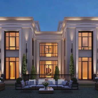 Modern Palace, Classic Villa Exterior, New Classic Villa, Classical Villa, Villa Exterior Design, Neoclassical Design, Classic House Exterior, Classic Villa, Classic House Design