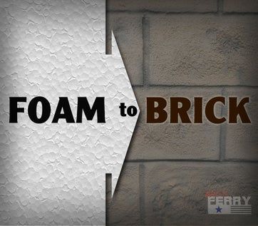 How to Make Styrofoam Look Like Brick : 5 Steps (with Pictures) - Instructables Fake Brick Wall, Fake Brick, Styrofoam Crafts, Foam Carving, Faux Stone Walls, Cinder Block Walls, Fake Rock, Faux Brick Walls, Bricks Diy