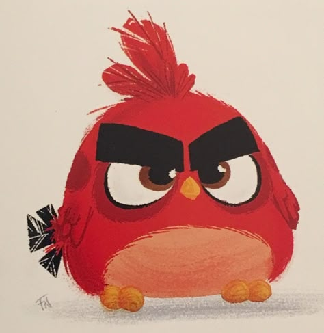 Angry birds red Angry Bird Sketch, Red Angry Bird Wallpaper, Angry Birds Cute, Angry Birds Drawing, Angry Bird Drawing, Cute Angry Birds, Angry Birds Movie Red, Angry Illustration, Chuck Angry Birds