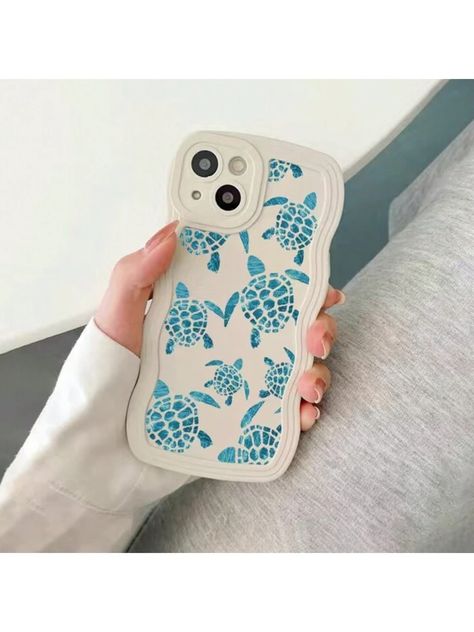 One Blue Ocean Aquarium Sea Turtle Phone Case High-Stylish Compatible With Apple IPhone 14Pro Max/13/15/12/12Pro/11/12Pro Max/XS/XR With Wave Design, Suitable For Female Friends | SHEIN USA Turtle Phone Case, Ocean Aquarium, Iphone 14pro, Female Friends, Wave Design, Sea Turtle, Blue Ocean, Apple Iphone, Phone Case