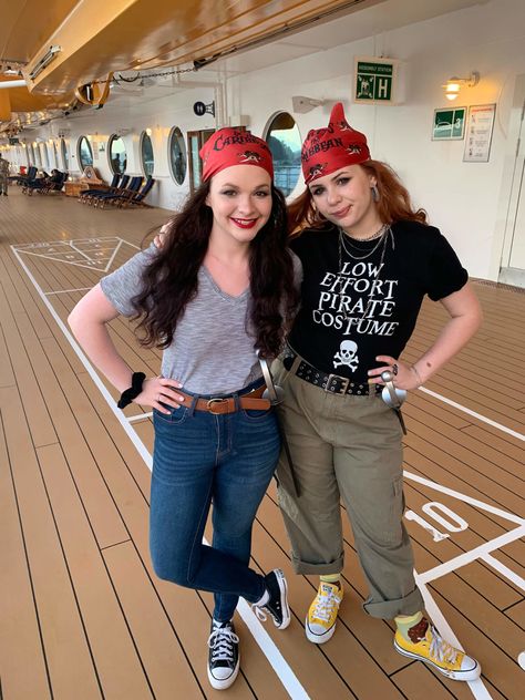 What to Wear on a Disney Cruise - Living By Disney Pirate Night Outfit, Disney Cruise Pirate Night Outfit, Disney Pirate Night, Disney Cruise Pirate Night, Cruise Outfit Ideas, Night Outfit Ideas, Cool Deck, Cruise Outfits, Bathing Suit Covers