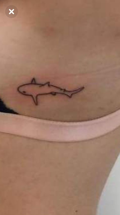 Small Shark Tattoo, Shark Tooth Tattoo, Beachy Tattoos, Tooth Tattoo, Basic Tattoos, Small Tats, Shark Tattoo, Mini Tattoo, Shark Tattoos