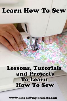 Sewing Classes For Beginners, Sewing Machine Beginner, Kids Sewing Machine, Teaching Sewing, Beginner Sewing Patterns, Sewing Machine Basics, Sewing 101, Sew Ins, Costura Diy