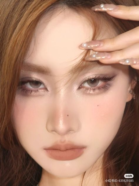 Makeup Asia, Asian Makeup Looks, Light Makeup Looks, Korean Makeup Look, Doll Eye Makeup, Makeup Face Charts, Ethereal Makeup, Ootd Inspo, Fancy Makeup