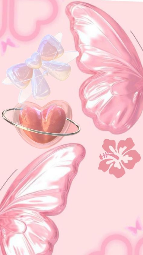 Cute Wallpapers Aesthetic Iphone 12, Iphone 15 Wallpaper Aesthetic, Walpaper Ip Iphone, Wallpaper Pink Pastel, Pink Butterfly Wallpaper, Bow Wallpaper Iphone, Wallpaper Pink Aesthetic, Wallpaper Cantik Iphone, Pink Wallpaper Ipad