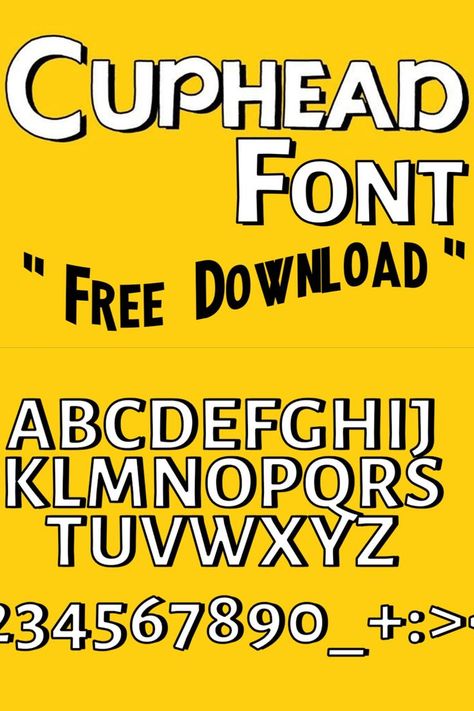 The Cuphead font is a custom font designed as an old comic book title. Alegreya Sans SC is a bold letter that is very similar to the Cuphead title font. These font type is best for funny and entertaining designing projects. Cuphead Aesthetic, Cuphead Birthday, Funny Fonts, Liminal Core, Fonts Bubble, Comic Book Font, Best Free Script Fonts, Font Love, Pretty Script Fonts