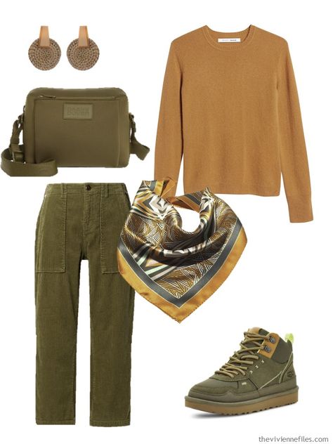 Weekly Timeless Wardrobe #44: Corduroy Pants - The Vivienne Files Olive Corduroy Pants Outfit, Olive Green Corduroy Pants Outfit, Dark Green Corduroy Pants Outfit, Olive Blazer Outfit, Green Corduroy Pants Outfit, Olive Jeans Outfit, Ireland Spring, Green Trousers Outfit, Olive Outfit