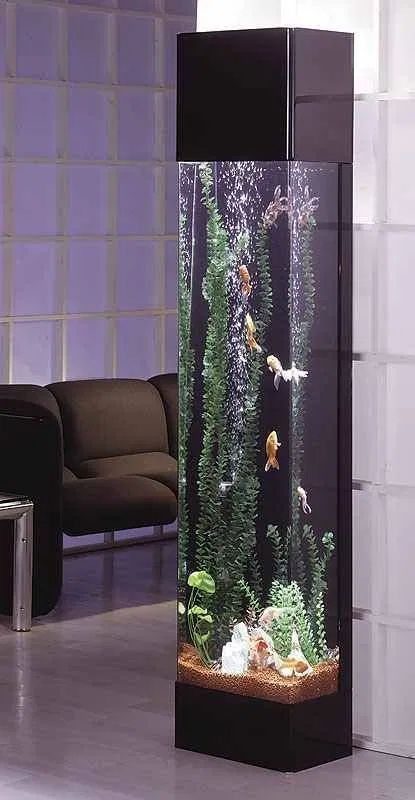 Aquarium Mural, Modern Fish Tank, Unique Fish Tanks, Wall Aquarium, Amazing Aquariums, Fish Tank Design, نباتات منزلية, Fish Tank Ideas, Diy Tank