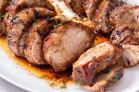 Balsamic Pork Tenderloin Recipe: How to Make It Crockpot Balsamic Pork Tenderloin, Balsamic Pork Tenderloin Recipes, Pork Tenderloin Dutch Oven, Balsamic Pork Loin, Oven Baked Pork Tenderloin, Balsamic Pork Tenderloin, Pork Tenderloin Marinade, Balsamic Pork Tenderloins, Apple Pork Tenderloin