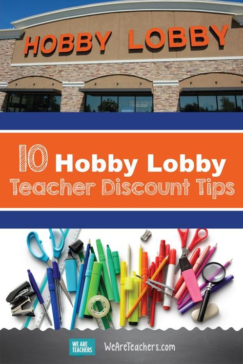 10 Hobby Lobby Teacher Discount Tips. Do you love Hobby Lobby? Take a look at the best teacher discount tips and tricks for Hobby Lobby! #teacher #classroom #classroomdecor Hobby Lobby Classroom Decor, Classroom Diy, Effective Classroom Management, Google Tricks, We Are Teachers, Classroom Culture, Teacher Discounts, Diy Classroom, Teacher Things