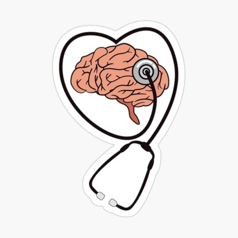 Psychology Stickers Aesthetic, Psychology Wallpaper, Mental Health Stickers, Friends At School, Health Stickers, Medical Stickers, Workout Home, Sticker Design Inspiration, Brain Art