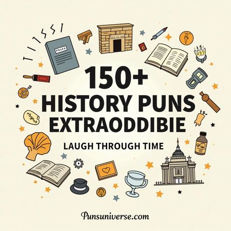 Dive into the past with 150+ history puns that will have you laughing through time! From ancient Rome to modern day, these clever quips will make you the king or queen of comedy. Whether you're a history buff or just love a good laugh, these puns are sure to crack you up! #puns #historyhumor #laughthroughhistory #punny #wordplay #funnymemes History Puns For Teachers, Puns For Teachers, Sock Puns, Teacher Puns, History Puns, King Or Queen, Catherine The Great, History Humor, Alexander Hamilton