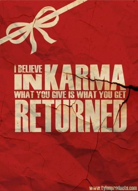 Karma returned Karma Returns, Believe In Karma, Get What You Give, Creative Typography, Karma Quotes, All Quotes, Quotable Quotes, Typography Poster, Great Quotes