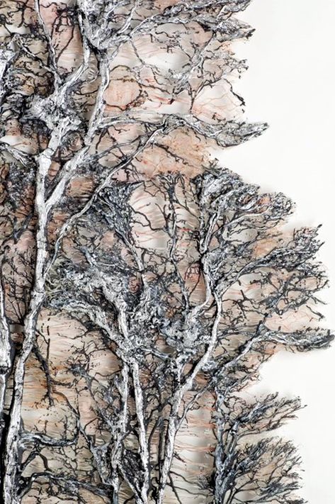 Art Fibres Textiles, Sculpture Textile, Mixed Media Diy, Textile Fiber Art, Gcse Art, Art Textile, Natural Forms, Textile Artists, Tree Art