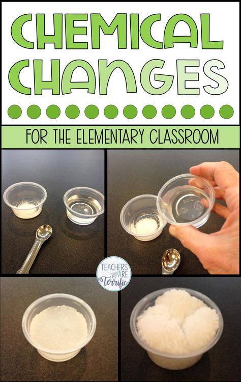 Physical Science Experiments, Changes In Matter, Chemical And Physical Changes, Chemical Science, Stem Lab, Teaching Third Grade, Classroom Tips, 5th Grade Science, Physical Change