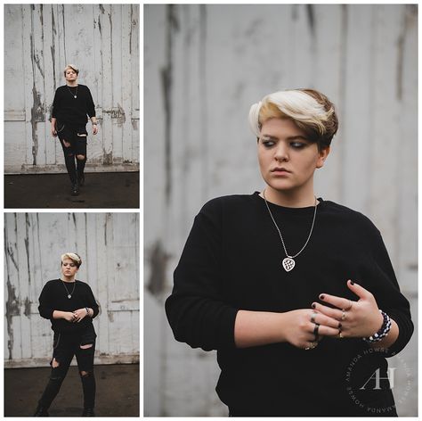 Grunge and Edgy Senior Portraits | Amanda Howse Photography  - Edgy Senior Picture Ideas, Grunge Portrait Photography, Grunge Portrait, Senior Portraits Girl, Senior Portrait Poses, Black Umbrella, Checkered Skirt, Senior Picture Outfits, Fun Shots