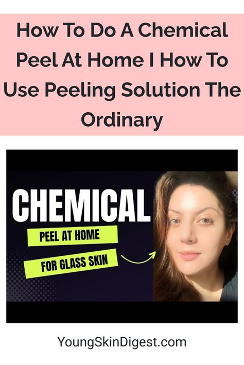 How To Do A Chemical Peel At Home I How To Use Peeling Solution The Ordinary The Ordinary Chemical Peel, Diy Chemical Peel, Chemical Peel At Home, Peeling Solution, Chemical Exfoliation, Chemical Peel, Skin Care Remedies, Skin Care Solutions, Broad Spectrum Sunscreen