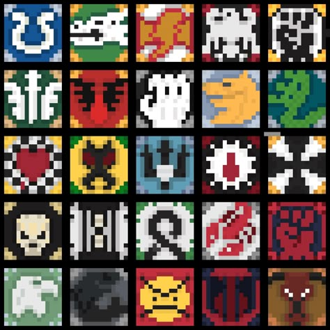 Warhammer Perler Beads, Warhammer 40k Cross Stitch, Warhammer Pixel Art, Crochet Warhammer, Gameboy Art, Space Crusade, Beginners Cross Stitch, Cross Stitch For Beginners, Beginner Cross Stitch