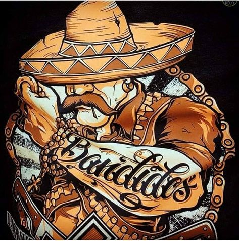 Mexico Skeleton, Bandidos Motorcycle Club, Basketball Logo Design, Old School Motorcycles, Custom Motorcycles Bobber, Mexican Art Tattoos, Harley Davidson Wallpaper, Motorcycle Artwork, Sugar Skull Girl