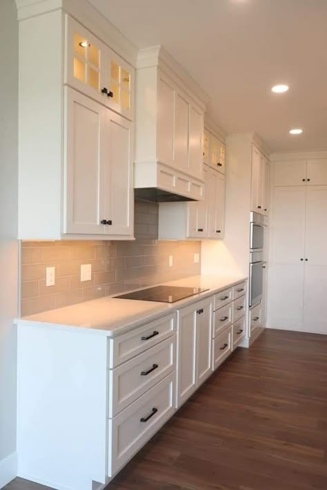 Kitchen Cabinets With Upper Cabinets, Up To Ceiling Kitchen Cabinets, Kitchen Cabinets All The Way To Ceiling, Kitchen Hood Tall Ceiling, 11 Foot Ceilings Kitchen, Double Stacked Upper Kitchen Cabinets, 10 Ft Ceiling Kitchen Cabinets, 11 Ft Ceilings Kitchen, Kitchen With 9 Foot Ceilings