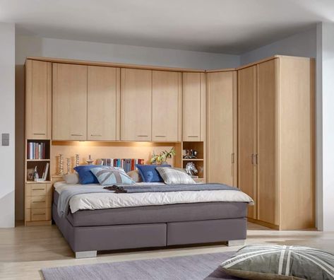 Overbed Storage, Single Door Wardrobe, Bed Unit, Italian Bedroom, Leather Bed Headboard, Contemporary Bedroom Design, Italian Bedroom Sets, Dining Room Furniture Sets, Oak Beds