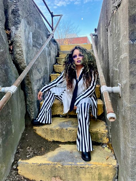 Beetlejuice Halloween costume Ladies Beetlejuice Costume, Halloween Costumes Beetlejuice, Girl Beetlejuice Costume, Beetlejuice Girl Costume, Delores Costume Beetlejuice, Beetlejuice Girl, Maitlands Beetlejuice Costume, Beetle Juice Women’s Costume, Beetlejuice Halloween Costume