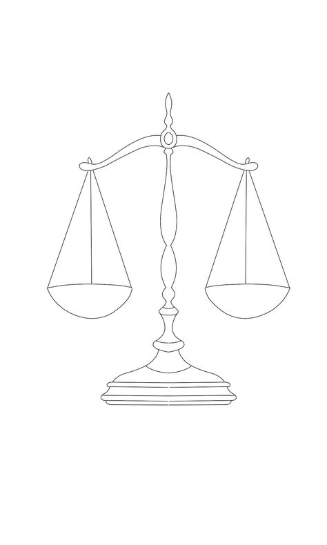 Libra Scale Drawing, Scale Drawing Art, Balance Scale Drawing, Justice Scale Tattoo, Balance Scale Tattoo, Lawyer Drawing, Balance Tattoo Design, Icf Coaching, Scales Of Justice Tattoo