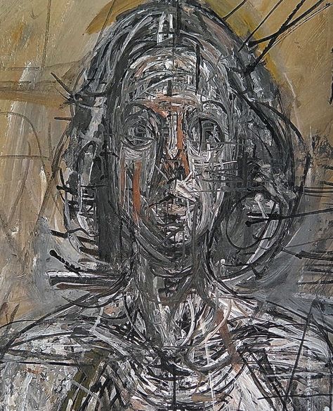 1 Giacometti 1954 Annette (Detail) Oil Giacometti Paintings, Artist Motivation, White Sketches, Raw Art, Abstract Still Life, Barbara Ann, Painted Portraits, Art Articles, Pastel Portraits