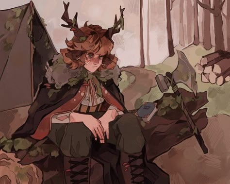 Antlers Drawing, Antler Art, Character Poses, Character Creation, Dnd Characters, Funny Anime Pics, Art Block, Pretty Art, Pretty Cool