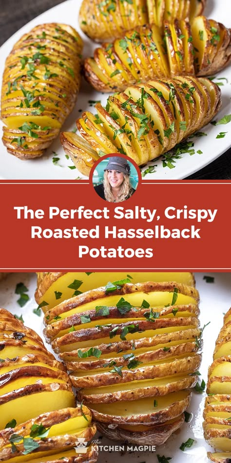 Baked Hasselback Potatoes, Roasted Hasselback Potatoes, Potato Hasselback Recipes, Sliced Russet Potato Recipes Baked, Cheesy Hassle Back Potatoes, Potatoes Baked Sliced, Hassleback Potatoes Mini, Hazzleback Potatoes, Potato Sliced And Baked