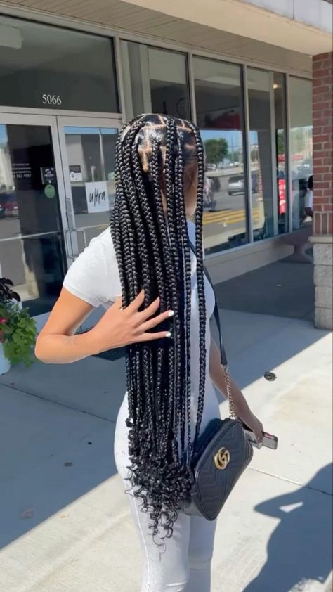 Hair Inspired, Big Box Braids Hairstyles, Braided Styles, Box Braids Hairstyles For Black Women, Cute Braided Hairstyles, Cute Box Braids Hairstyles, Quick Braided Hairstyles, Protective Hairstyles Braids, Girls Hairstyles Braids