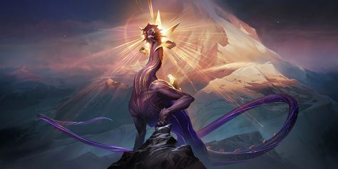 Eclipse Dragon, Jhin League Of Legends, Splash Art, Beautiful Dragon, Creature Drawings, Monster Concept Art, Fantasy Creatures Art, Mythical Creatures Art, Lol League Of Legends