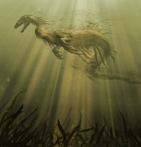 Myths & Monsters, Sea Monster, Dnd Monsters, Loch Ness Monster, Below The Surface, Legendary Creature, Loch Ness, Fantasy Monster, Mythological Creatures