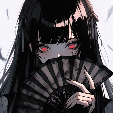 Anime girl, anime girl icon, Aesthetic icon, Aesthetic girl icon, 8k, 4k, high quality icon, gothic girl icon, 90s anime, retro anime Cute Emotes, Queen Anime, Anime Black Hair, Friend Anime, Cute Anime Profile Pictures, Make Friends, Dessin Adorable, Digital Art Anime, Anime Girlxgirl