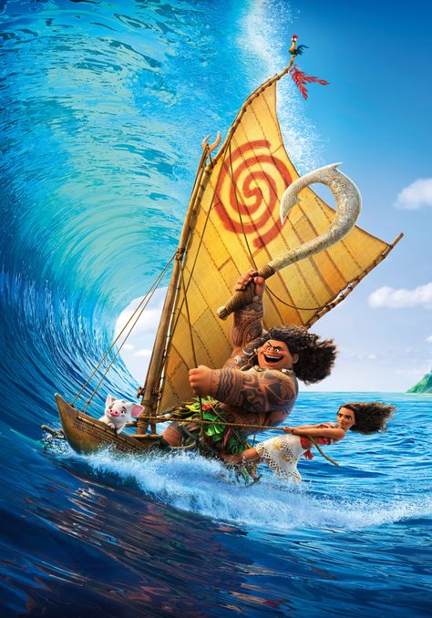 Moana Film, Moana Poster, Moana 2016, Moana Movie, Moana Disney, Polynesian Village, Animation Disney, Wave Poster, Disney Posters