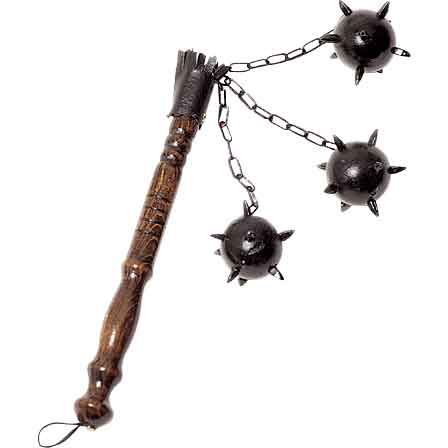 Flails | Medieval Flails Medieval Flail, Roman Pantheon, Spike Ball, Close Quarters Combat, Medieval Crafts, Medieval Shields, Don't Fear The Reaper, Scorpio Tattoo, Metal Spikes