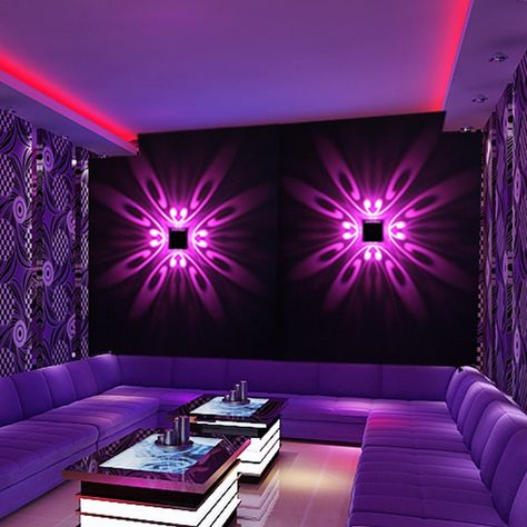 Karaoke Room, Nightclub Design, Mood Lamps, Lights Ideas, Reception Seating, Wall Mounted Lamps, Party Bars, Lights Wall, Theater Room