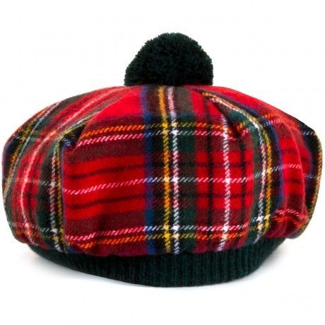 Royal Stewart Modern Tartan Brushed Wool Tam Scottish Hat, Tam O Shanter, Plaid Accessories, Ivy Hat, Tam O' Shanter, Royal Stewart Tartan, Hats And Caps, Stewart Tartan, Hat Styles