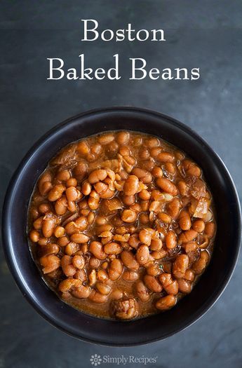 Simply Recipe, Bake Beans, Slow Cooker Baked Beans, Homemade Baked Beans, Slow Cooker Baking, Boston Baked Beans, Salt Pork, Beans Beans, Baked Bean Recipes