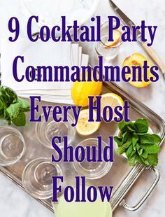 How To Host A Cocktail Party, Cocktail Parties Ideas, Cocktail Party Games Entertaining, Small Cocktail Party Ideas, Hosting A Cocktail Party At Home, Planning A Dinner Party, Cocktail Contest Party, Themed Cocktail Party Ideas, Cocktail Party Menu Ideas