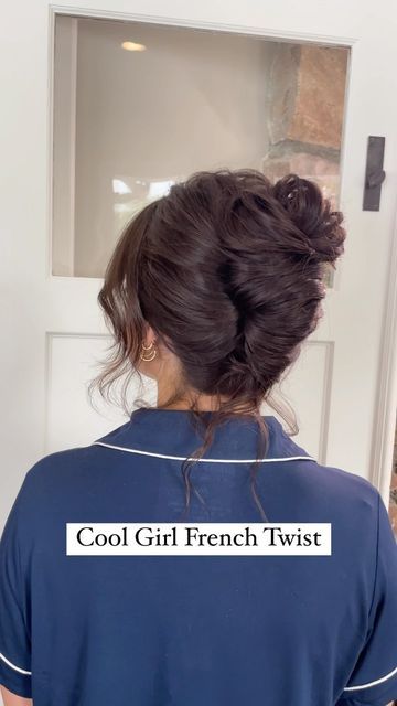 Lindsey Enander Hedin | Bridal 𝐇𝐚𝐢𝐫 & 𝐌𝐚𝐤𝐞𝐮𝐩 𝐀𝐫𝐭𝐢𝐬𝐭 | Educator on Instagram: "BTS of how I created this “Cool girl French Twist”. 😎

Key Tools/Products/Tips:
🔑 use a texturizing iron at the root of the hair in crown area for added volume
🔑 Use a texturizing powder through the crown area and then again in the length of the hair before you twist
🔑 Use a hair lotion to smooth & add shine
🔑 Use large roller pins to hold down the side you will twist into
🔑 It’s all in the detailing!! Pinch out volume and ridging to achieve your desired results.

Like and SAVE this post if you found it helpful or inspiring. 

FOLLOW for more wedding hair ideas, bridal hair inspo,  hair tutorials and makeup tips!
.
.
.
#frenchtwist #weddinghairinspo #updotutorial #coolgirlhair #bridesmaidhai French Twist Bridal Hair, Curly French Twist, French Twist Wedding Hair, Modern French Twist Updo, Bridal French Twist, Modern French Twist, Modern French Twists, Key Tools, Wedding Hair Ideas