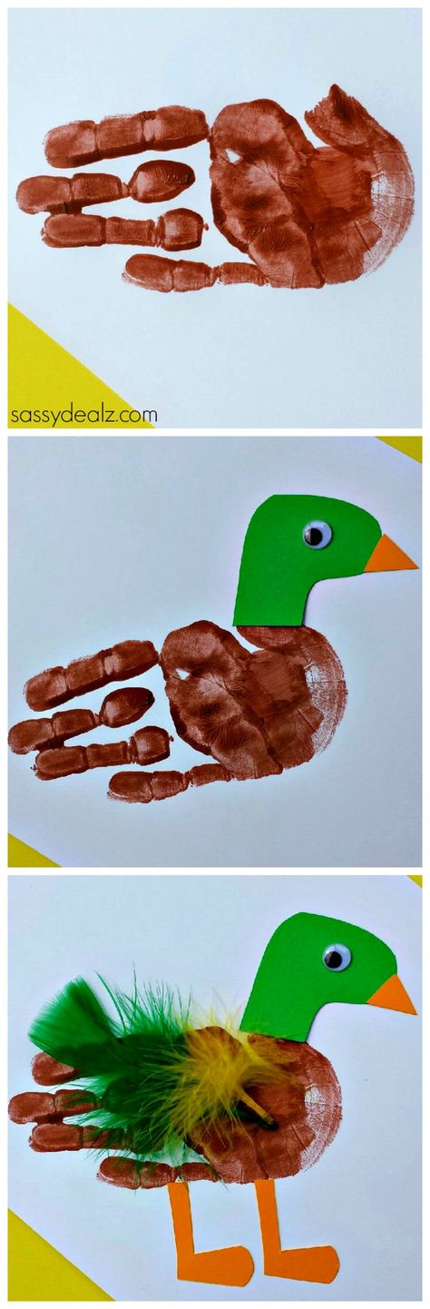 Duck Handprint Craft for Kids #Mallard #DIY #Kids art project | http://www.sassydealz.com/2014/02/duck-handprint-craft-kids-2.html Hand Print Art, Footprint Crafts, Pond Life, Craft Kids, Handprint Craft, Handprint Crafts, Daycare Crafts, Class Room, Crafty Kids