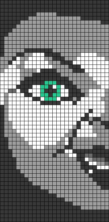 Chucky Pixel Art, Scream Alpha Pattern, Horror Characters Pixel Art, Pixel Art Horror, Horror Pixel Art Grid, Horror Pixel Art, Horror Movie Pixel Art Grid, Horror Crochet Graph, Horror Grid Pattern