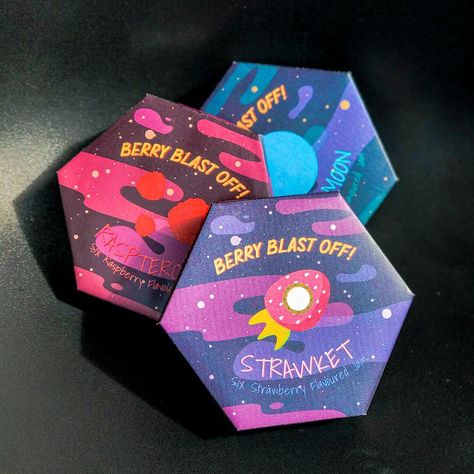 Space Packaging, Space Packaging Design, Space Food Packaging, Nasa Packaging Design, Galaxy Packaging, Nasa Packaging, Galaxy Packaging Design, Cosmic Packaging, Galaxy Branding