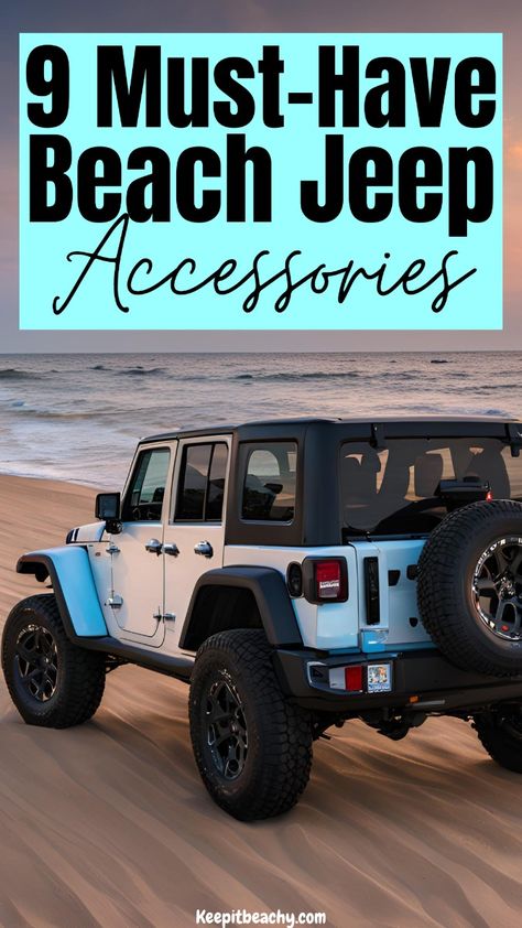 If you live by the beach and own a jeep, then you are in luck because these beach jeep accessories are the CUTEST. So easy to make your beach jeep even cuter with these adorable accessories! #beachjeepaccessories #jeepaccessories Best Jeep Wrangler Accessories, Jeep Wrangler Accessories Interiors, Cute Jeep Accessories, Car Accessories Jeep, Cool Jeeps Wrangler, Cool Jeep Accessories, Surfing Aesthetic Girl, Salty Crush, Best Jeep Wrangler