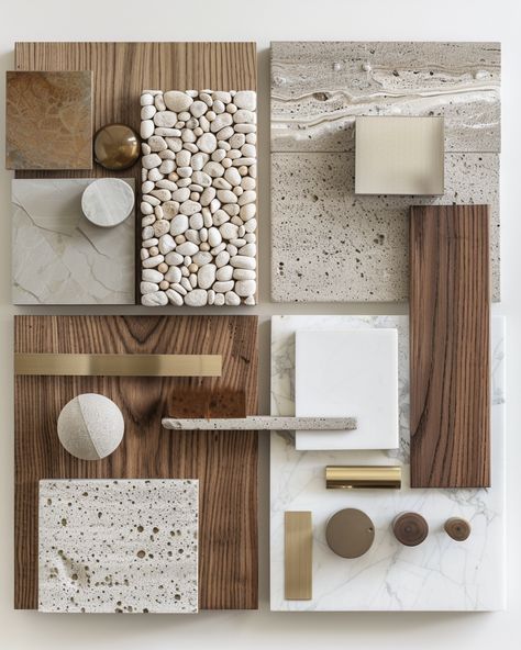 Moodboard materials interior design project Interior Design Moodboard, Design Moodboard, Interior Design Mood Board, Interior Design Projects, Design Project, Design Inspo, Mood Boards, Design Projects, Color Palette