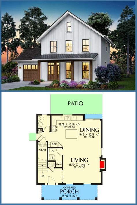 iscover the charm of our inviting 3-bedroom, 2-story home featuring second-level bedrooms. Thoughtfully designed floor plan for comfort and style. Your dream home awaits! 24x30 House Plans 2 Story, Small Three Story House Plans, Small House Floor Plans 3 Bedroom 2 Story, 3 Bedroom Loft House Design, Simple Two Story House Design, 3 Bedroom 2 Story House Plans, Adu House, House Plans 2 Story, Three Story House